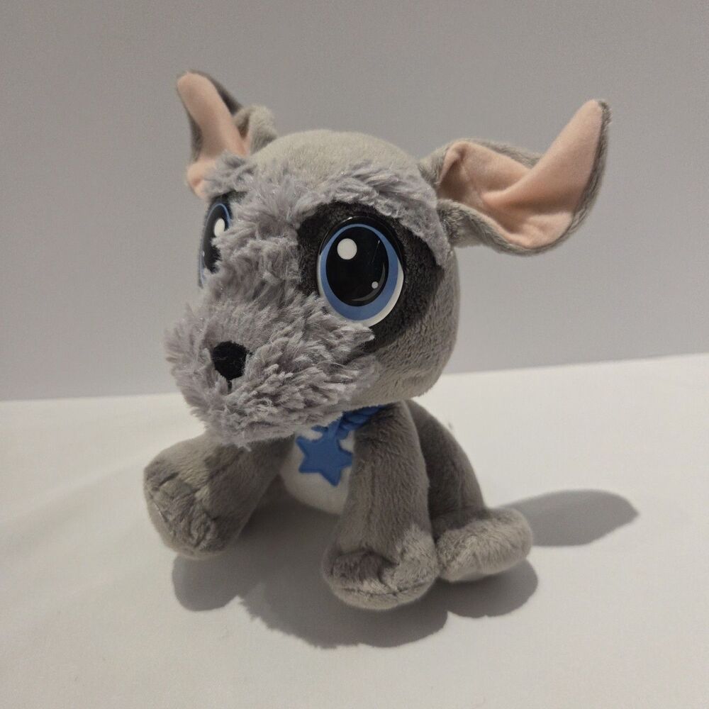 Little Tikes Plush Rescue Tails Gray Blue Puppy Dog Stuffed Animal RT
